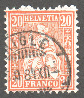 Switzerland Scott 45 Used - Click Image to Close